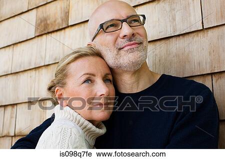 Stock Image - Couple outdoors. Fotosearch