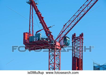 Stock Photography - Crane and blue sky. Fotosearch