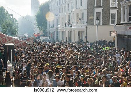 Crowds at Notting Hill Carnival, London View Large Photo Image Stock Image - Crowds at Notting Hill Carnival, London. Fotosearch