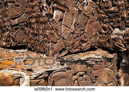 Stock Image - Crushed metal. Fotosearch