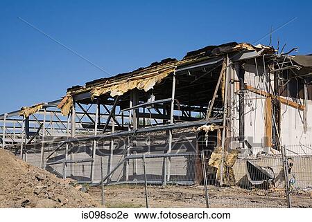 Demolished building View Large Photo Image Stock Image - Demolished building. Fotosearch