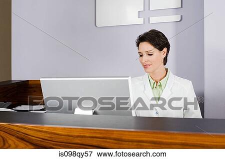 Stock Photo - Dental surgery reception. Fotosearch