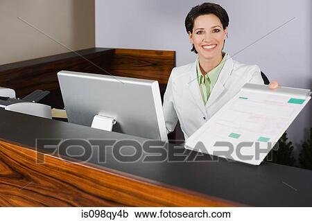 Dentist with form View Large Photo Image Stock Image - Dentist with form. Fotosearch