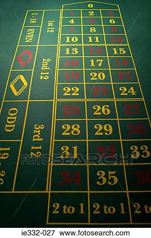 Stock Photo - Empty roulette table. Fotosearch