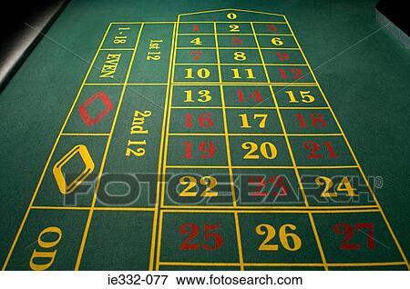 Stock Photo - Empty roulette table. Fotosearch