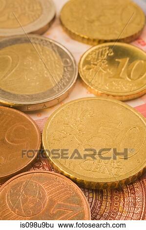 Euro coins View Large Photo Image Stock Photograph - Euro coins. Fotosearch