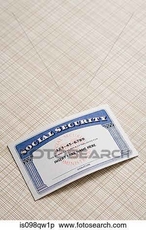 Stock Photography - Fake social security card. Fotosearch