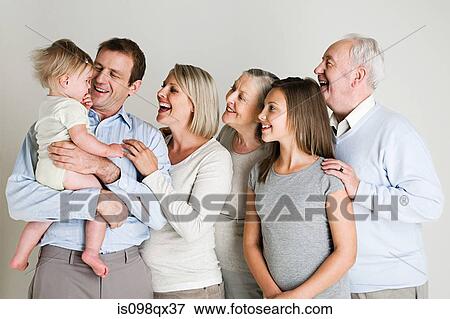 Stock Photo - Family portrait. Fotosearch