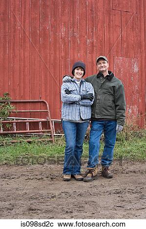 Farmer couple View Large Photo Image Stock Image - Farmer couple. Fotosearch