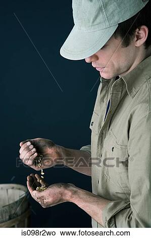Farmer with corn View Large Photo Image Picture - Farmer with corn. Fotosearch
