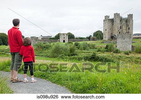 Father and daughter at Trim Castle, County Meath, Ireland View Large Photo Image Stock Photograph - Father and daughter at Trim Castle, County Meath, Ireland. Fotosearch