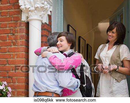 Father and daughter hugging View Large Photo Image Stock Image - Father and daughter hugging. Fotosearch
