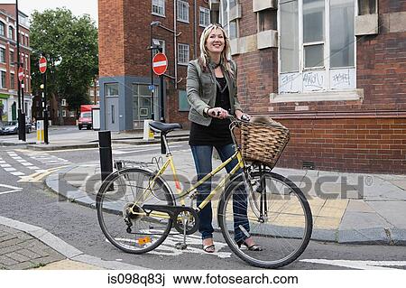 Female cyclist View Large Photo Image Stock Image - Female cyclist. Fotosearch