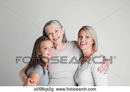 Stock Image - Female family members. Fotosearch