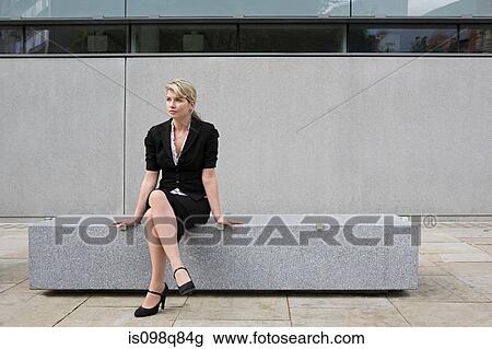 Stock Image - Female office worker. Fotosearch