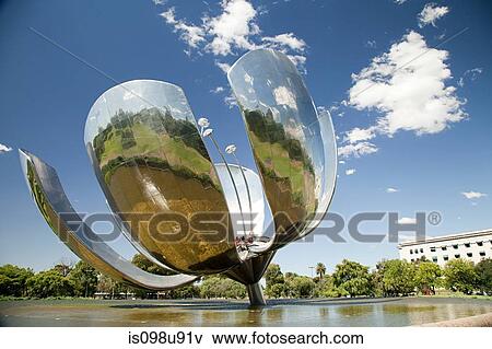 Floralis Generica sculpture, Buenos Aires, Argentina View Large Photo Image Stock Photo - Floralis Generica sculpture, Buenos Aires, Argentina. Fotosearch