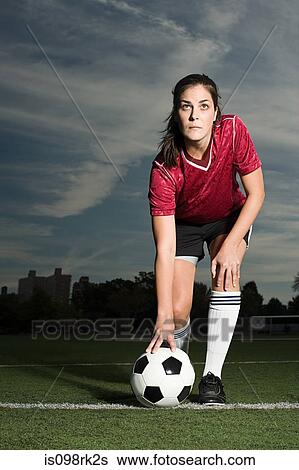Football player with ball View Large Photo Image Stock Photograph - Football player with ball. Fotosearch