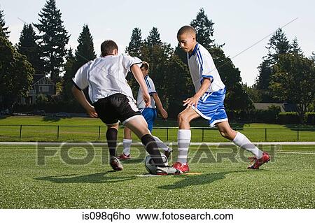 Footballers View Large Photo Image Picture - Footballers. Fotosearch