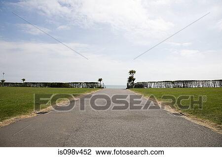 Footpath on promenade View Large Photo Image Stock Image - Footpath on promenade. Fotosearch