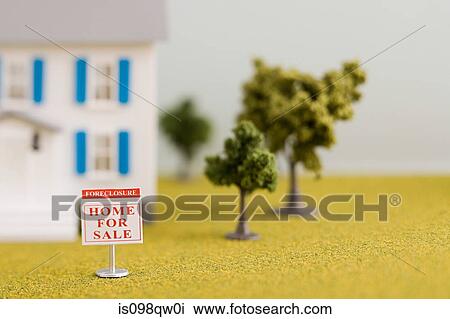 Stock Image - Foreclosure house sale. Fotosearch