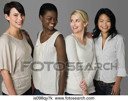 Stock Image - Four women. Fotosearch