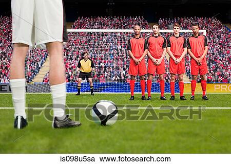 Free kick during a football match View Large Photo Image Stock Image - Free kick during a football match. Fotosearch