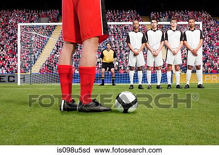 Free kick during a football match View Large Photo Image Stock Image - Free kick during a football match. Fotosearch