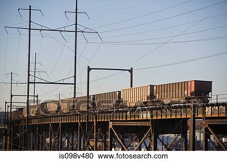 Freight train, Benjamin Franklin Bridge, Philadelphia, USA View Large Photo Image Stock Image - Freight train, Benjamin Franklin Bridge, Philadelphia, USA. Fotosearch