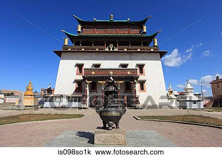 Gandan monastery View Large Photo Image Stock Image - Gandan monastery. Fotosearch