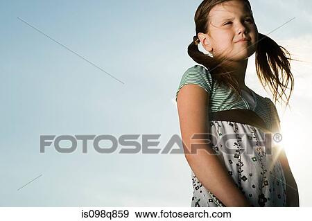 Girl outdoors View Large Photo Image Stock Photo - Girl outdoors. Fotosearch