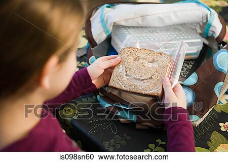 Girl with a sandwich View Large Photo Image Stock Image - Girl with a sandwich. Fotosearch