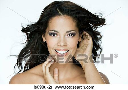Stock Photography - Glamorous hispanic woman. Fotosearch