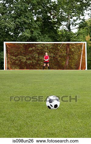 Goalkeeper and football View Large Photo Image Stock Photograph - Goalkeeper and football. Fotosearch