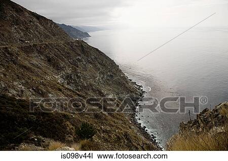 Highway 1, near Big Sur, California, USA View Large Photo Image Stock Image - Highway 1, near Big Sur, California, USA. Fotosearch