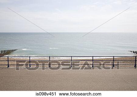 Horizon over sea and promenade View Large Photo Image Stock Image - Horizon over sea and promenade. Fotosearch