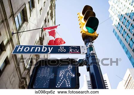 Hornby street downtown vancouver View Large Photo Image Stock Photo - Hornby street downtown vancouver. Fotosearch