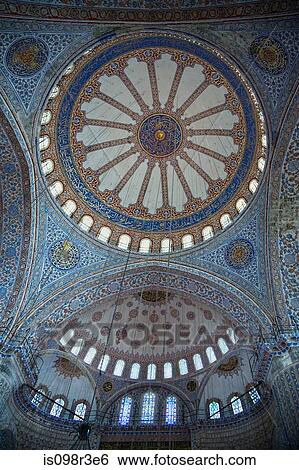 Intricate ceiling in mosque View Large Photo Image Stock Photograph - Intricate ceiling in mosque. Fotosearch