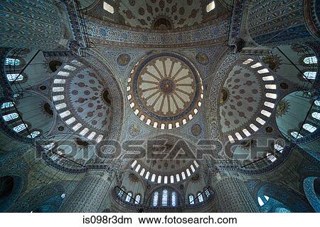 Intricate ceiling in sultan ahmed mosque View Large Photo Image Picture - Intricate ceiling in sultan ahmed mosque. Fotosearch