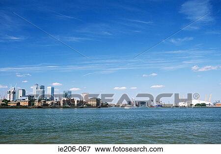 Isle of dogs and millennium dome View Large Photo Image Stock Photo - Isle of dogs and millennium dome. Fotosearch