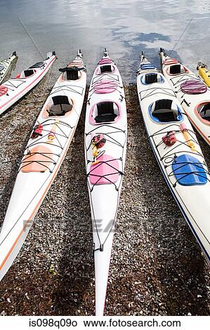 Picture - Kayaks. Fotosearch