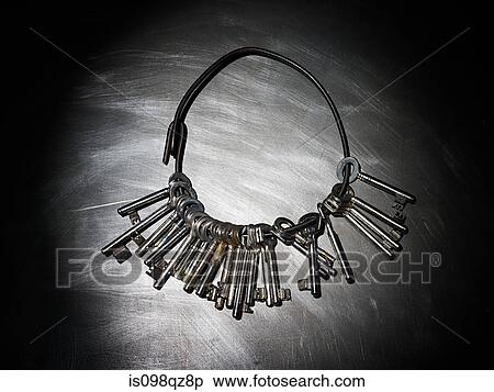 Keys on a large keyring View Large Photo Image Stock Photography - Keys on a large keyring. Fotosearch