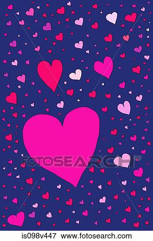 Large number of heart shapes, illustration View Large Photo Image Stock Photo - Large number of heart shapes, illustration. Fotosearch