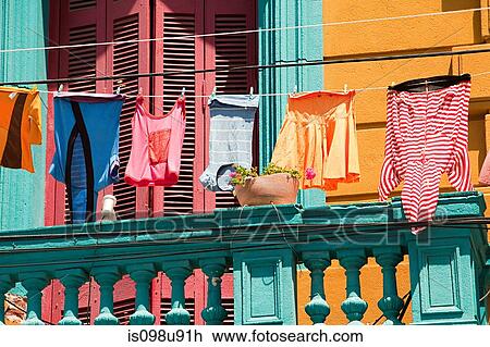 Laundry and house in Caminito, La Boca, Buenos Aires, Argentina View Large Photo Image Stock Image - Laundry and house in Caminito, La Boca, Buenos Aires, Argentina. Fotosearch