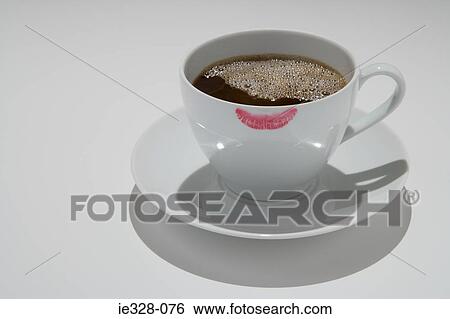 Lipstick on the edge of a coffee cup View Large Photo Image Stock Photograph - Lipstick on the edge of a coffee cup. Fotosearch