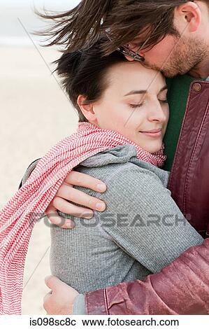 Stock Image - Loving couple outdoors. Fotosearch
