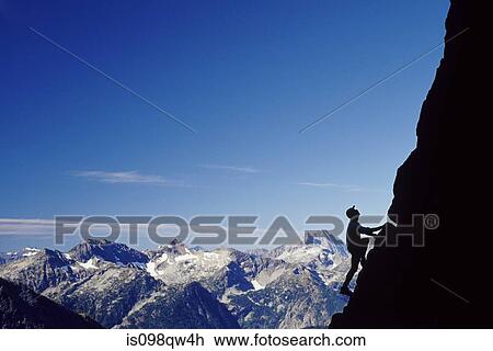 Man climbing beckey route on liberty bell mountain View Large Photo Image Stock Image - Man climbing beckey route on liberty bell mountain. Fotosearch