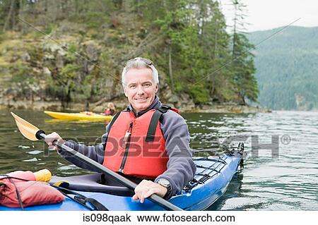 Man kayaking View Large Photo Image Stock Image - Man kayaking. Fotosearch
