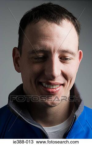 Stock Image - Man smiling. Fotosearch