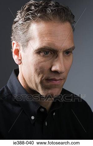 Stock Image - Man thinking. Fotosearch