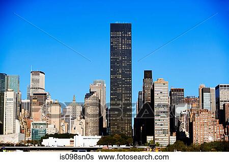 Stock Photograph - Manhattan skyscrapers. Fotosearch